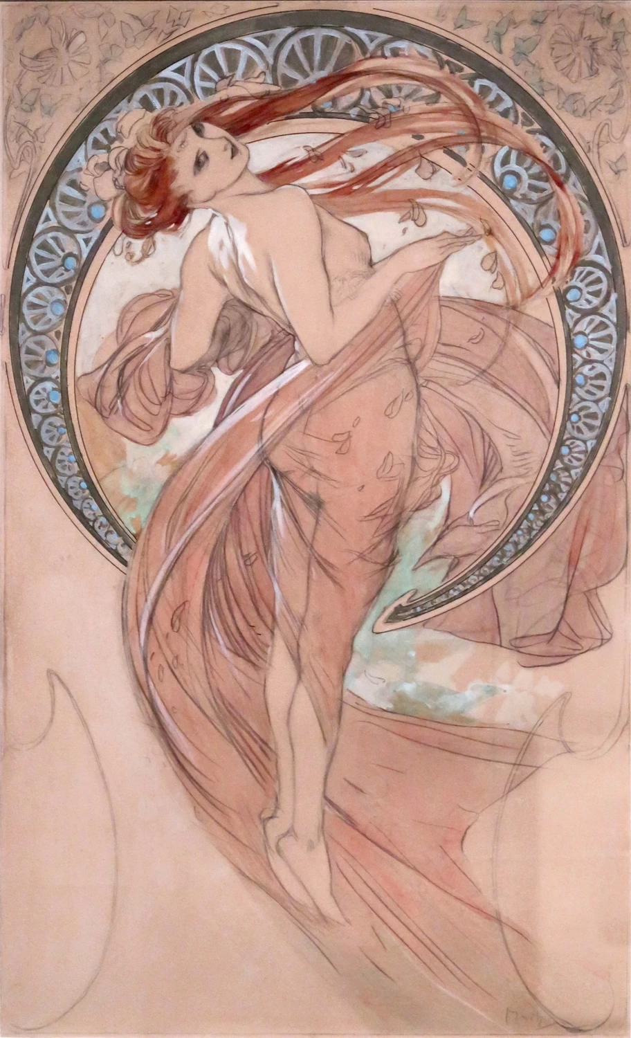 Alfons Mucha - La danza, studio